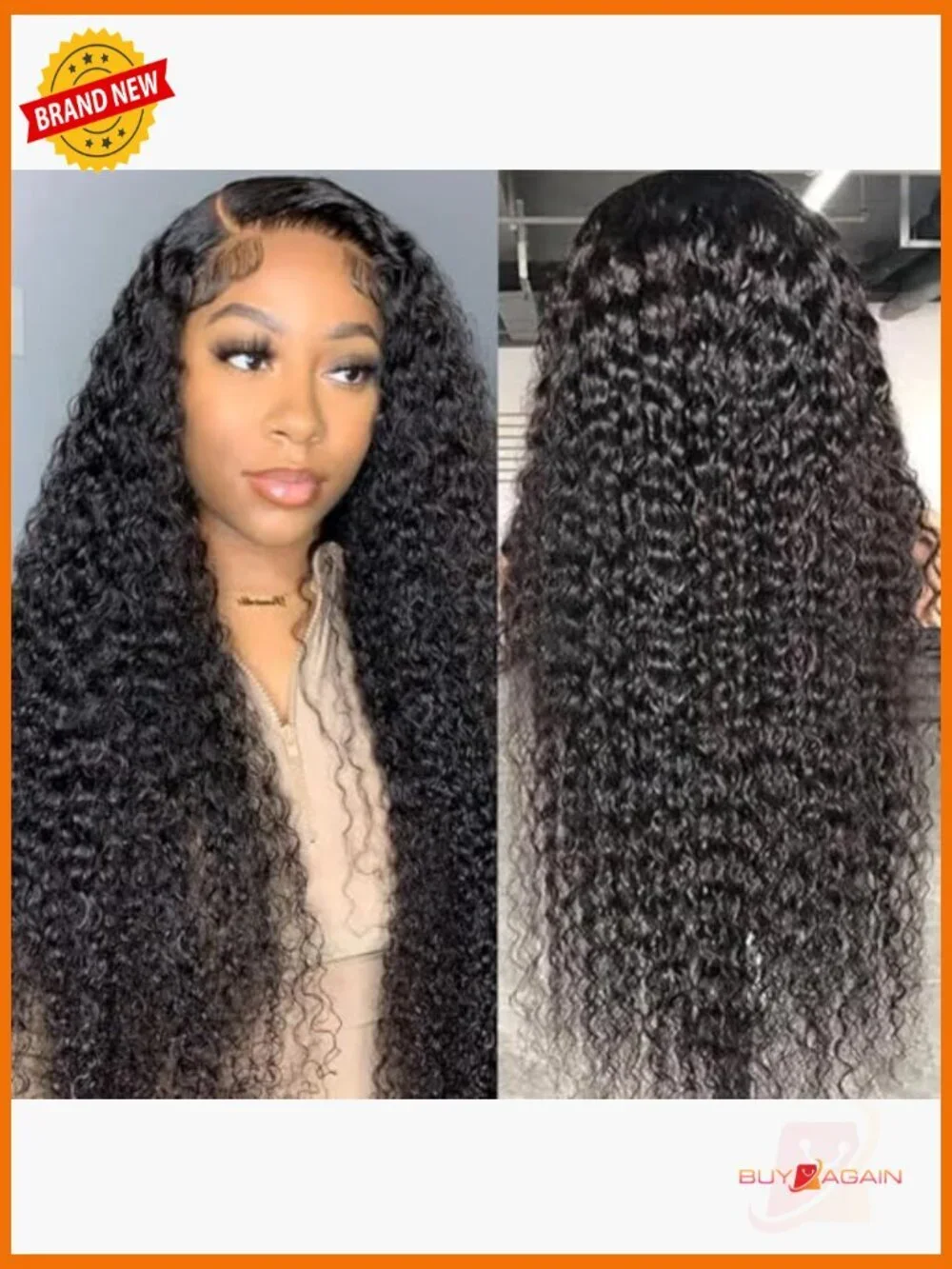 5x5 HD Lace Closure Wig Human Hair Deep Wave 180 Density Glueless Wig 24 Inch
